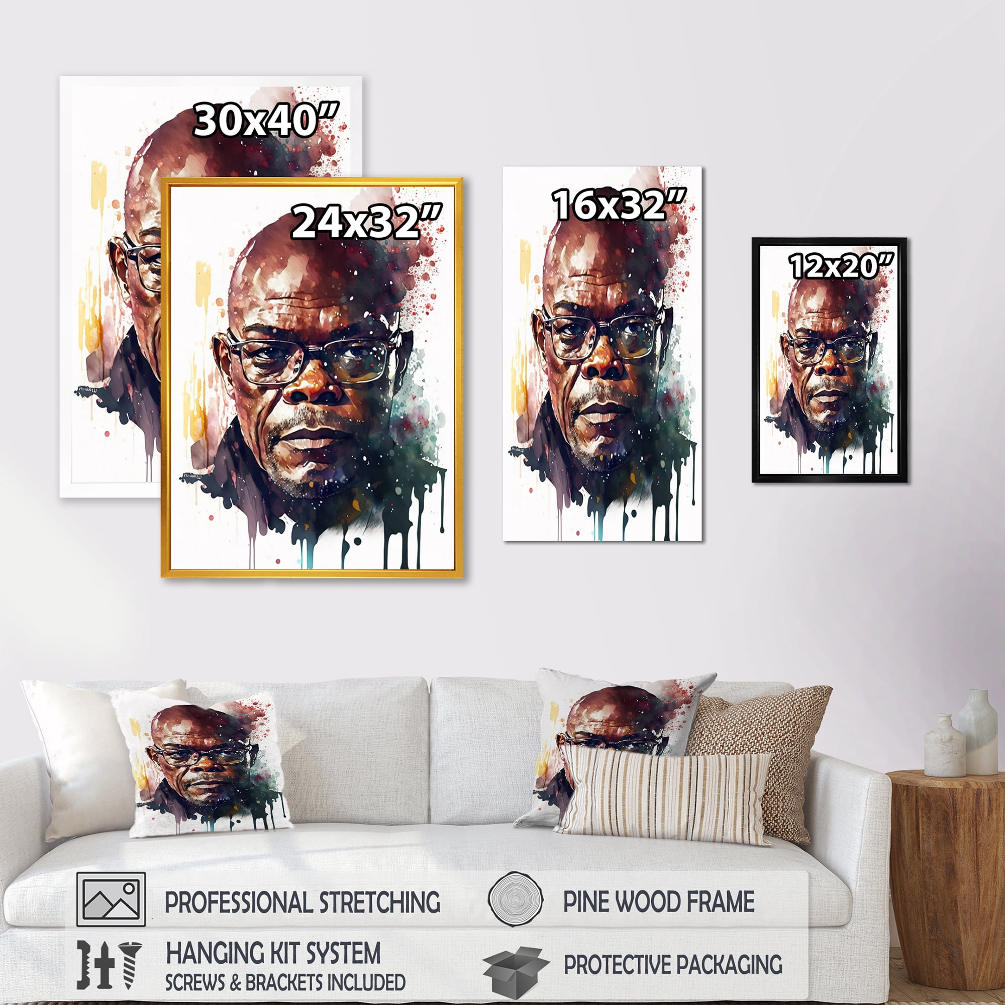Designart Portrait Of Man II Canvas Wall Art