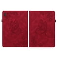thumbnail image 5 of SaniMore for Lenovo Tab M10 10.1 inch 3rd Generation TB-328F Wallet Case Card Slots Hand Rope Anti-slip Strip Pen Holder Auto Wake/Sleep Stand Embossed Butterfly for Girls Women, Red, 5 of 5