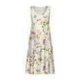 thumbnail image 7 of JULMCOMO Summer Dresses for Women 2025 Trendy Sleeveless Mini Dress Floral Print Crew Neck Summer Tiered Beach Wear Casual Flowy Boho Dresses, 7 of 7