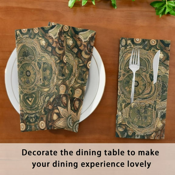 Satin Native Fab Cotton Dinner Napkin Organic Symmetry Reusable