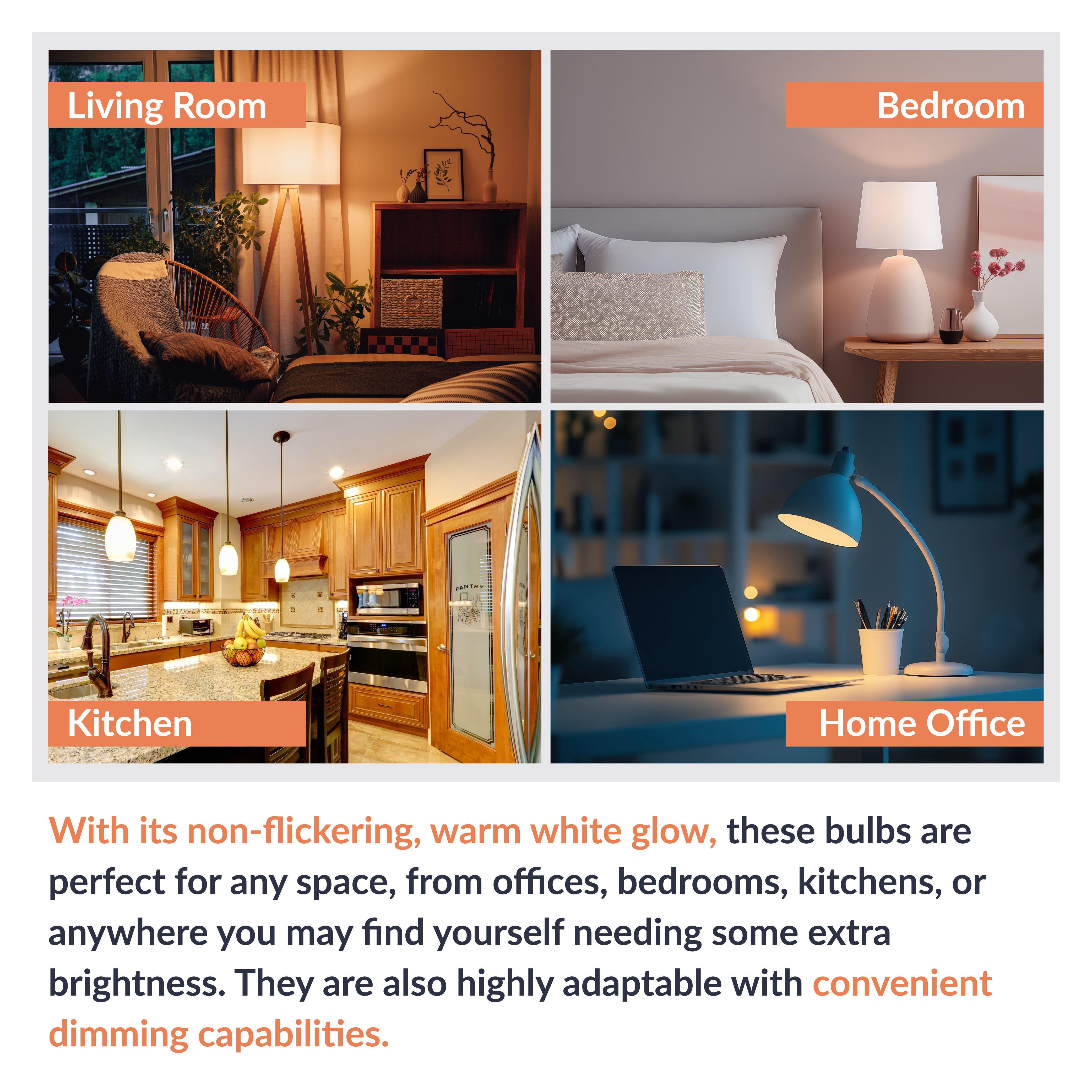 Newhouse Lighting 90 Watt Equivalent 5000K 950-Lumen BR30, E26 base, Dimmable LED Light Bulb E26BR30-90WD, Indoor and Outdoor Flood Light for Recessed Lighting, BR30 LED Bulb for Living Room, Kitchen
