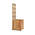 thumbnail image 3 of All Things Cedar 12" x 12" x 34"  Planter Box 2-Piece Set with Trellis, 3 of 4