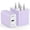 Purple, variant on 3 Pack Hootek USB C Charger Block Fast Charging Adapter 20W Wall Charger Quick Charger Brick USB Charger Block Fast Charger Plug Phone Charger Compatible with iPhone 15 Sumsung Galaxy, Android,Blue