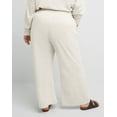 thumbnail image 2 of Hanes Originals Women's Fleece Palazzo Pants, 28.5" (Plus Size) Wheat Heather 4X, 2 of 6