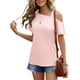 thumbnail image 5 of Camiseta Casual Para Mujer Camiseta Con Un Hombro Descubierto Para Mujer Top De Verano Informal De Tipo Suelto De Moda Para Uso Diario Rosa S ANGGREK Ocean Broad Surfboard Fins, 5 of 6