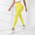 thumbnail image 6 of Dresfit Leggings for Women Tummy Control Long Compression Cropped Pants 2026 Summer Stretch Gym Athletic Pants Cropped High Waisted Lightweight Trousers Yellow L, 6 of 8