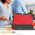 thumbnail image 6 of Dteck for iPad Pro 13 Inch 2024 Case with Pencil Holder, Slim Trifold Stand Case for iPad Pro 13" (M4) 2024,Red, 6 of 6
