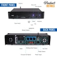 thumbnail image 2 of Amplificador de potencia Bluetooth Pyle PTA1000, 1000 W, 2 canales, montaje en rack, 2 of 7