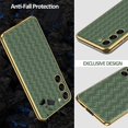thumbnail image 6 of Compatible Samsung Galaxy S23 Plus Case 5G Leather,Slim Fit Electroplate Silicone Cover with Camera Protection Shockproof Rugged Protective Samsung S23+ Case for Galaxy Plus S23 Phone Case Green, 6 of 14