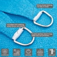 thumbnail image 4 of LOVE STORY Custom Size 16' x 19' Turquoise Blue Sun Shade Sail Canopy Commercial Rectangle Sail Shade Fabric for Patio Garden Backyard Pool (Customized), 4 of 8