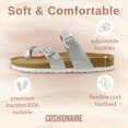 thumbnail image 4 of Cushionaire Women's Luna Cork Footbed Sandals with +Comfort, Wide Widths Available, 4 of 9