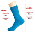 thumbnail image 5 of Cotton Crew Socks for Women Turquoise 6 PAIRS Size 9-11, 5 of 8