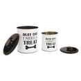 thumbnail image 4 of Define Marvelous 2 pc Set Dog Treat Container with Lid, Round Tin Dog Treat Storage Jar for Countertop (Ruff Day), 4 of 6