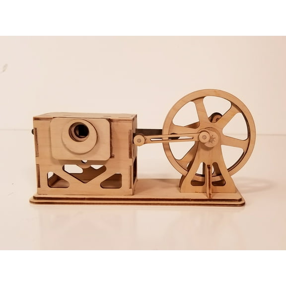 ABONG Air Powered Wood Engine Kit | Build a  Revised Model Steam Engine | For ages 8 