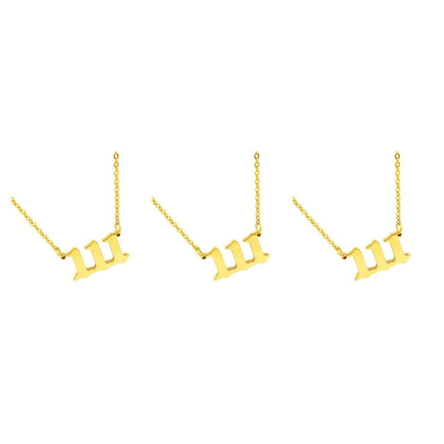 Guardurnaity Collar con colgante de número para mujer, Gargantilla Universal para mujer, joyería, cadena para el cuello, cadenas largas, Type1 NO1