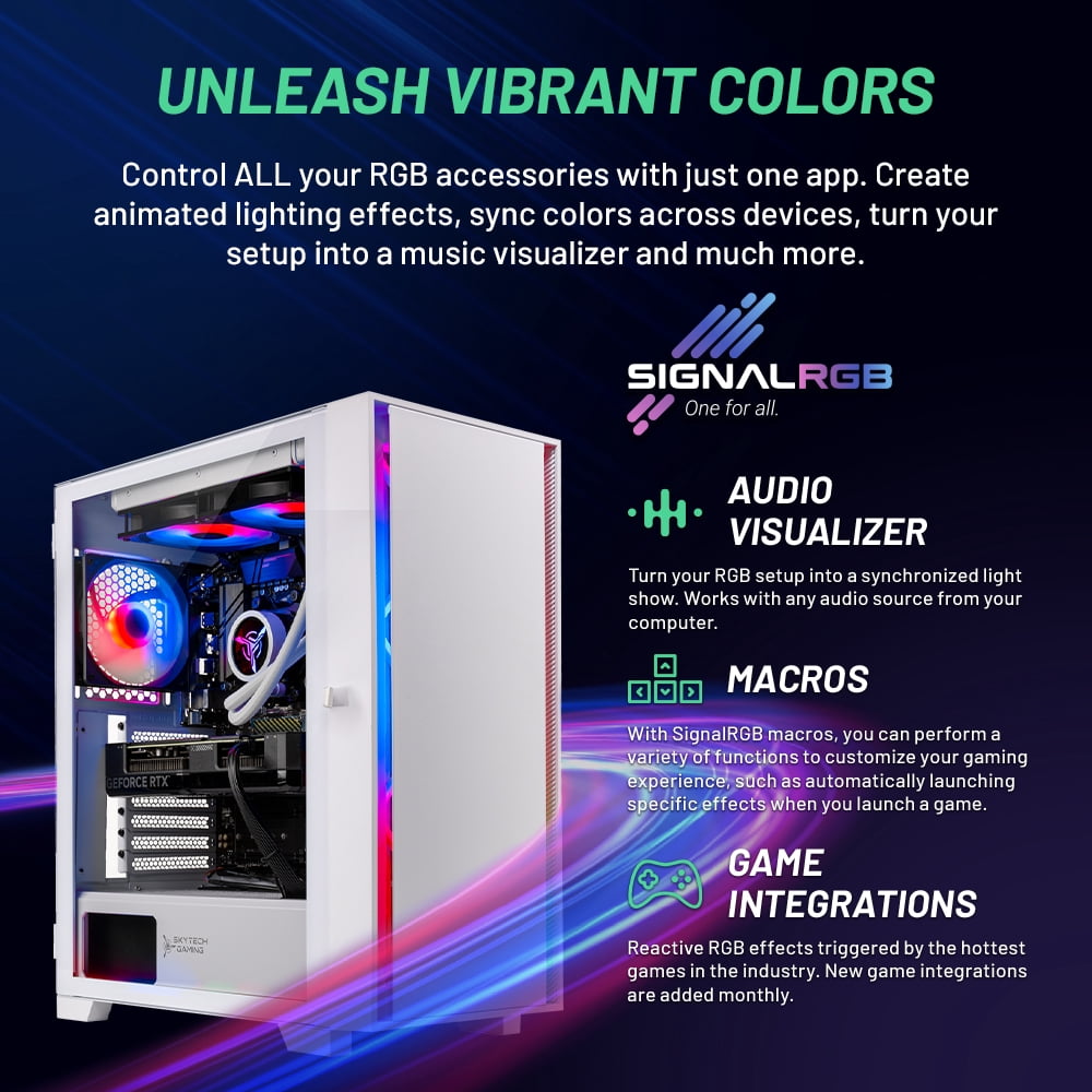 Skytech Shiva Gaming PC Desktop AMD Ryzen 7 5700X NVIDIA Geforce RTX 4060 Ti 1TB SSD 16GB RAM, AIO Liquid Cooling Windows 11