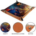 thumbnail image 3 of Jewelry Dish Trinket Tray Home Decor Wedding Gift for Her Small Ring Holder Colors Dancing Butterflies Galaxy Flag, 16x16cm, 3 of 6