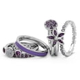 thumbnail image 2 of Bague d'améthyste empilable dames 1/5 carat (CTW) en argent sterling, 2 of 5