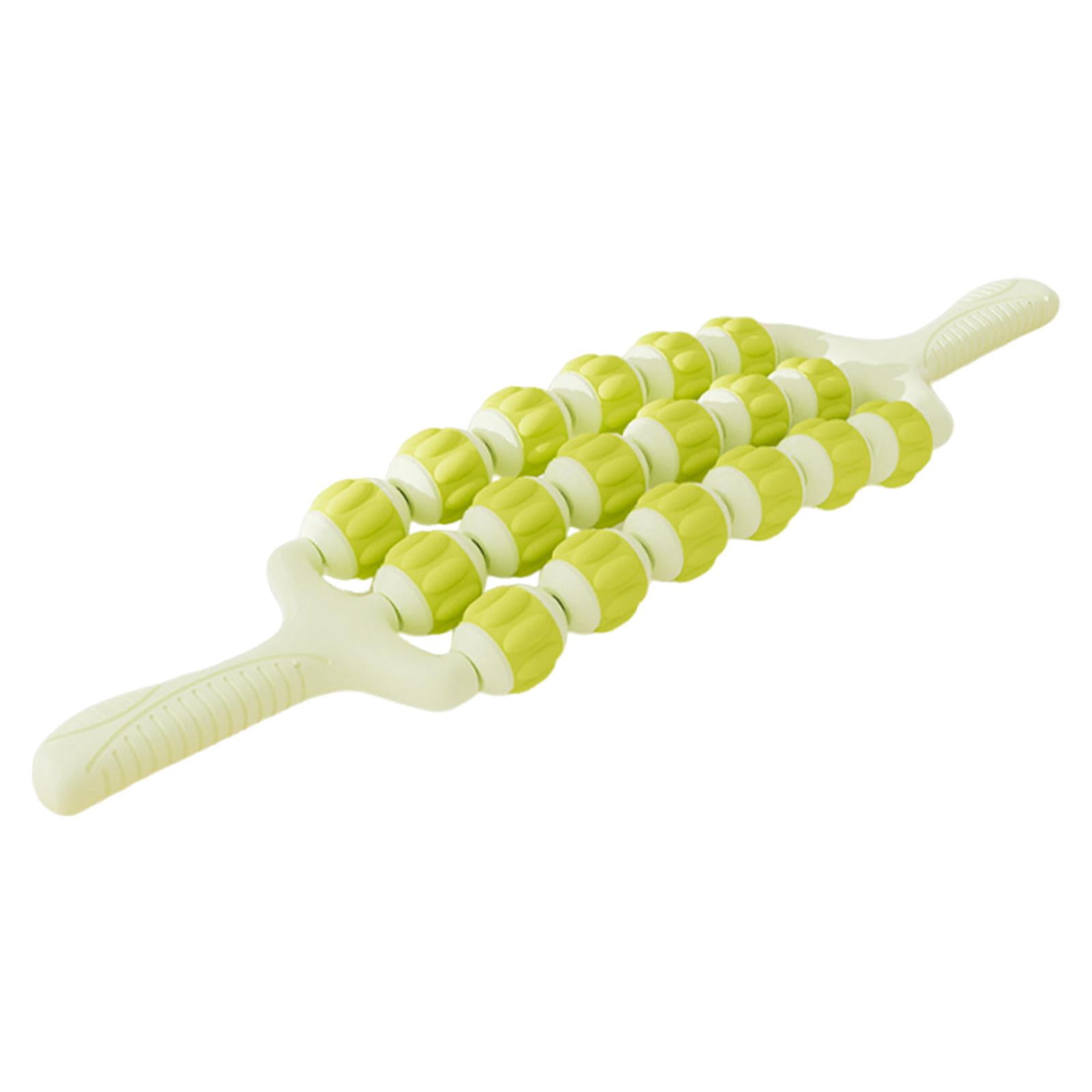 Baoblaze Massage Roller Rod Sensory Integration Training Device Deep Tissue Calf Rolling Green 3 Row