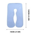thumbnail image 3 of FAMTKT Pregnancy Pillow Cover U-Shaped (Cover-only), Super Soft Pillowcase Maternity Pillow Cover Washable Removable Maternity Pillow Cover, 3 of 3