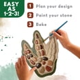 thumbnail image 3 of MindWare 8.5 inch x 10 inch Paint Your Own Stepping Stone Dinosaur Footprint, Multicolour, 3 of 7