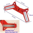 thumbnail image 2 of 90 Degree Right Angle Clamp for Woodworking, 4Pcs Corner Clamps Set Adjustable Woodworking Vise Jaw, Corner Clamp for Picture Frame Wedge Carpentry Welding, 2 of 5