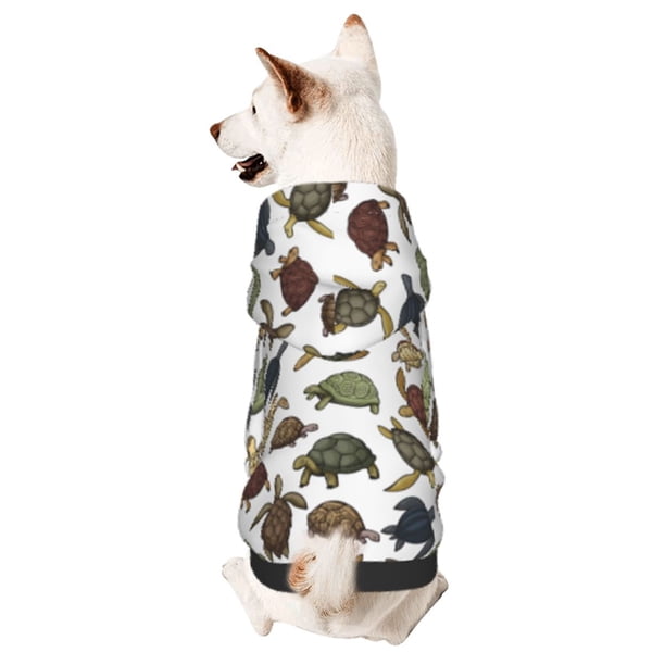 Balery Various Turtle Sudadera con Capucha para Perros Pequeños – Ropa para Mascotas, Disfraz para Perros y Gatos, Ideal para Fiestas y Cosplay-Small