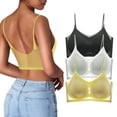 thumbnail image 1 of WILLBEST Brasier Tela De Mantequilla Sujetador Deportivo De 3 Piezas Para Mujer, Cómodo, Sexy, De Seda Fina, Con Espalda Hermosa, Sin Costuras Y Holgado., 1 of 3