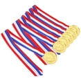 thumbnail image 1 of Minkissy 6PCS Golden Medals For Prizes Soccer In Sports Events, 1 of 4