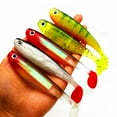thumbnail image 3 of 12cm/12g Fishing Lure Good Toughness Bright Color 3D Eyes Fish Bite Soft Paddle Tail Swimbait for Freshwater, 3 of 7