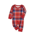 thumbnail image 4 of Meihuid Family Matching Christmas Pajamas Set Outfits Long Sleeve Elk Printed Tops Plaid Pants Sleepwear, 4 of 9
