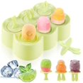 thumbnail image 1 of Molde para helado, molde de silicona para helado, mini molde para helado, molde para paletas, sorbete de helado, reutilizable, molde Magnum para sorbete de bricolaje (verde-1), 1 of 4