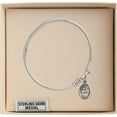 thumbnail image 3 of 6 1/4 inch Round Eye Hook Bangle Bracelet w/ Sts. Cosmas & Damian in Sterling Silver, 3 of 3