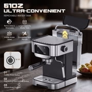 Espresso Machine 20 Bar, Professional Espresso Maker with Power Milk Frother, Compact Espresso Coffee Machine With LED Touch Screen for Home Latte, Cappuccino, 61OZ Removable Water Tank 2026