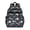 Black White Dinosaurs Fossils Pattern, variant on Black Cartoon Dinosaurs Infos Pattern Cute School Backpack Bag for School with Padded Back and Adjustable Shoulder Straps 15.25"x11.5"x5.25"