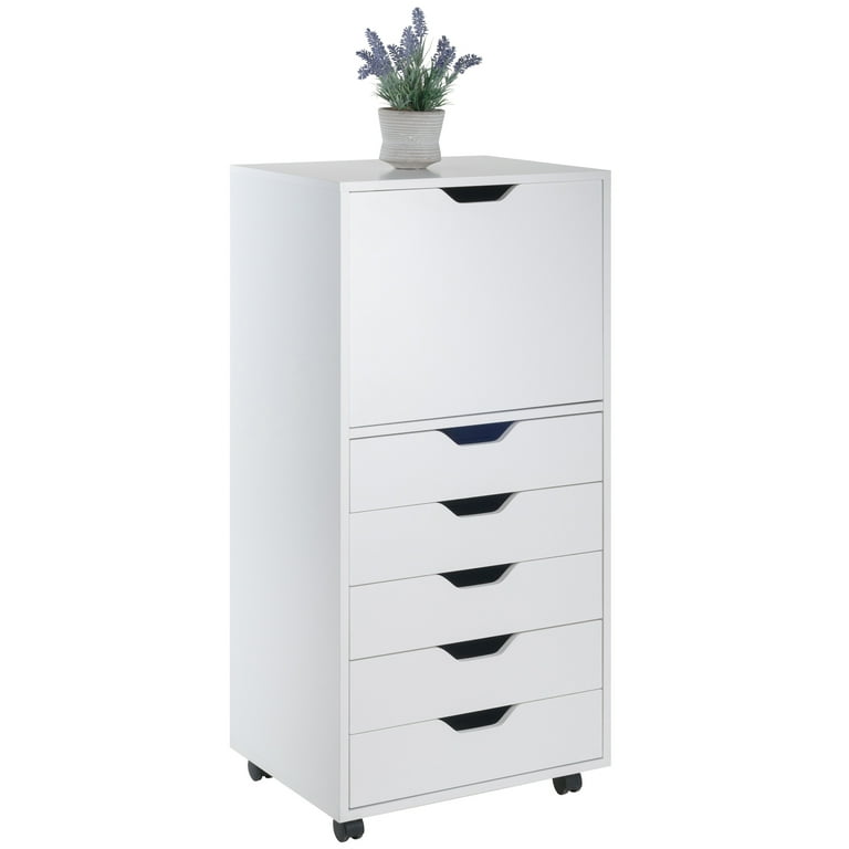 Winsome Halifax 5 Drawer Rolling Wood Storage Organization