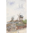 thumbnail image 3 of Whitney Warren Jr. 11x14 Black Modern Framed Museum Art Print Titled - Moulin De La Galette, Paris (1887), 3 of 5