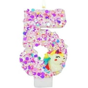wuyuhangppo 0-9 Number Birthday Candle,Happy Birthday Cake Candle， Unicorn Themed Party Supplies