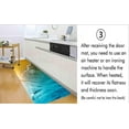 thumbnail image 5 of Bath Rugs Sponge Foam Absorbent Soft for Bathroom and Kitchen (47x18 inches), Flannel Mat Non Slip Bright 3D Print for Bedside and Living Room(Starfish Beach), 5 of 6