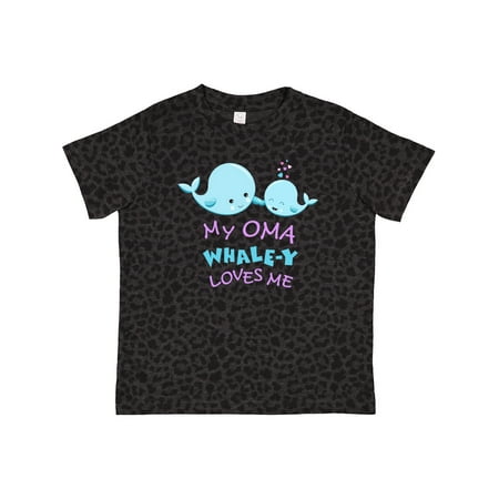 

Inktastic My Oma Whale-y Loves Me Gift Toddler Boy or Toddler Girl T-Shirt