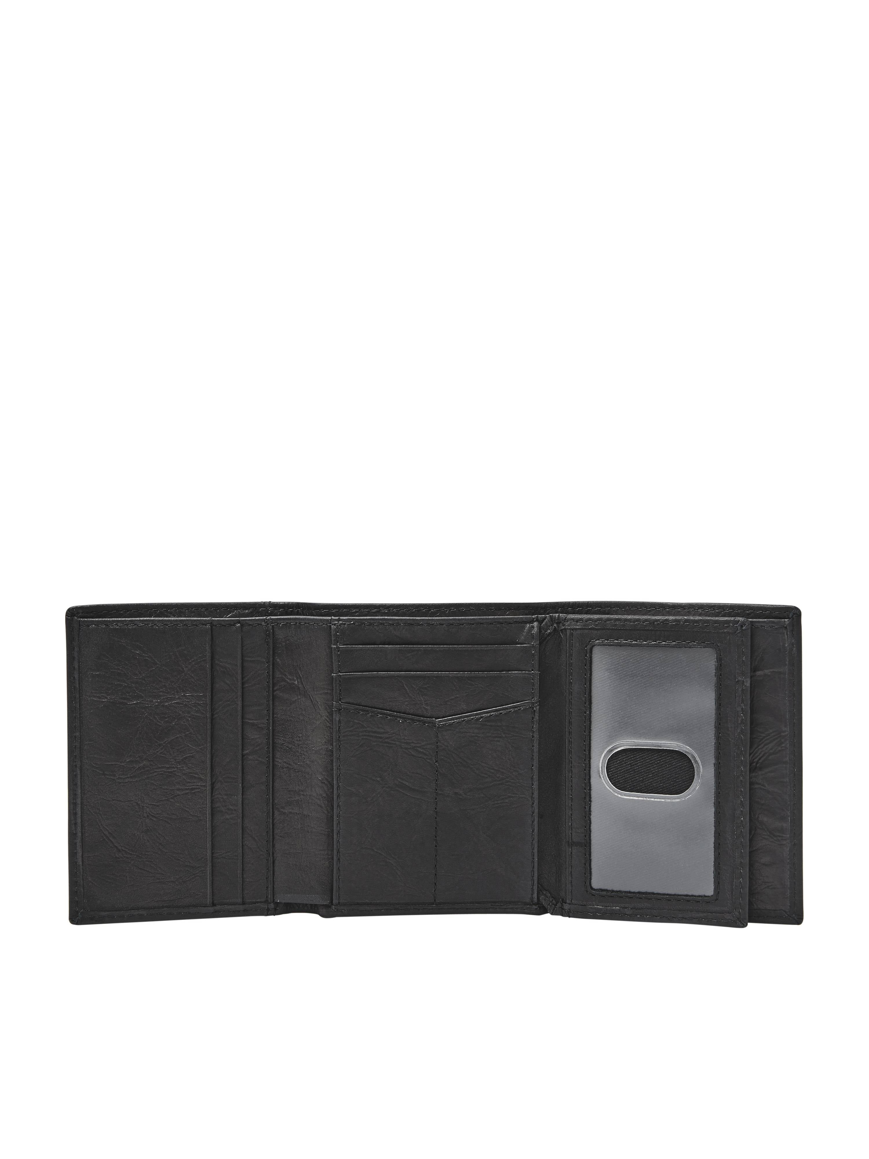 Genuine Leather Trifold Wallet 