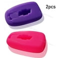 thumbnail image 2 of Silicone Case Fob Protector Entry Cover Holder for Chevrolet Volt Bolt Smart Key (purple and pink), 2 of 4