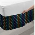 thumbnail image 2 of Ambesonne Multi-color Geometric Gathered Microfiber Bed Skirt, Twin, 2 of 2