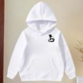 thumbnail image 5 of Tisuna Girls Hoodies Kids Comfortable Cartoon Print Hoodie With Kangaroo Pocket Teen And Youth Fall Winter Long Sleeve Hoody Size 3-4 Years, 5 of 7