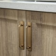 thumbnail image 4 of Goo-Ki 5'' Center to Center Antique Brass Cabinet Bar Pulls with Backplate, Vintage Classic Retro Drawer Handles Closet Home Kitchen Improvement Hardware, 2 Pack, 4 of 7