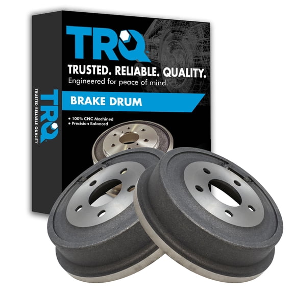 TRQ Brake Drum Rear LH Left RH Right Pair Set for Equinox Aztek Torrent Vue BRA75116