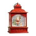 thumbnail image 2 of Caja musical de linterna iluminada de Navidad, adornos de luz de noche de canto giratorio, luz brillante para cumpleaños, festival, chimenea, escritor Papá Noel rojo, 2 of 10