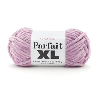 Premier Yarns Parfait XL Yarn, Ideal Yarn for Crocheting and Knitting, Jumbo Yarn, Made of 100% Polyester, Lavender