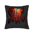 thumbnail image 4 of Set of 2 Throw Pillow Covers 18x18in - Urban Graffiti Style SOIC Design with Dripping Red Text on Dark Background Perfect for Couch Bed or Car Decor, 4 of 8