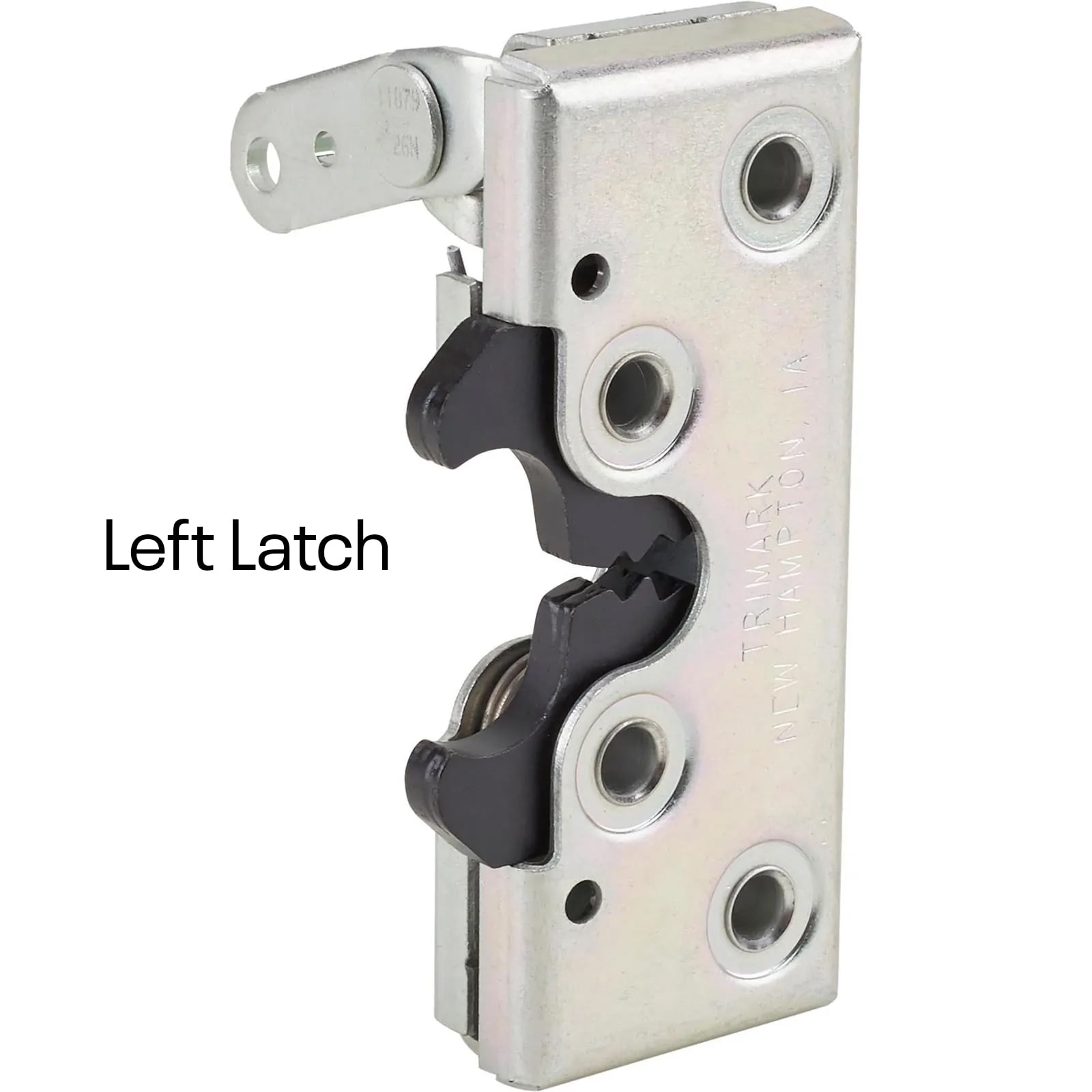 Universal Bear Jaw Car Door Latch, RH Steel, Upgrade for Hot Rods & Street Rods, Zinc Plated, Rod/Cable Release Compatible, Works with Steel & Fiberglass Doors, Standard/Suicide Installations